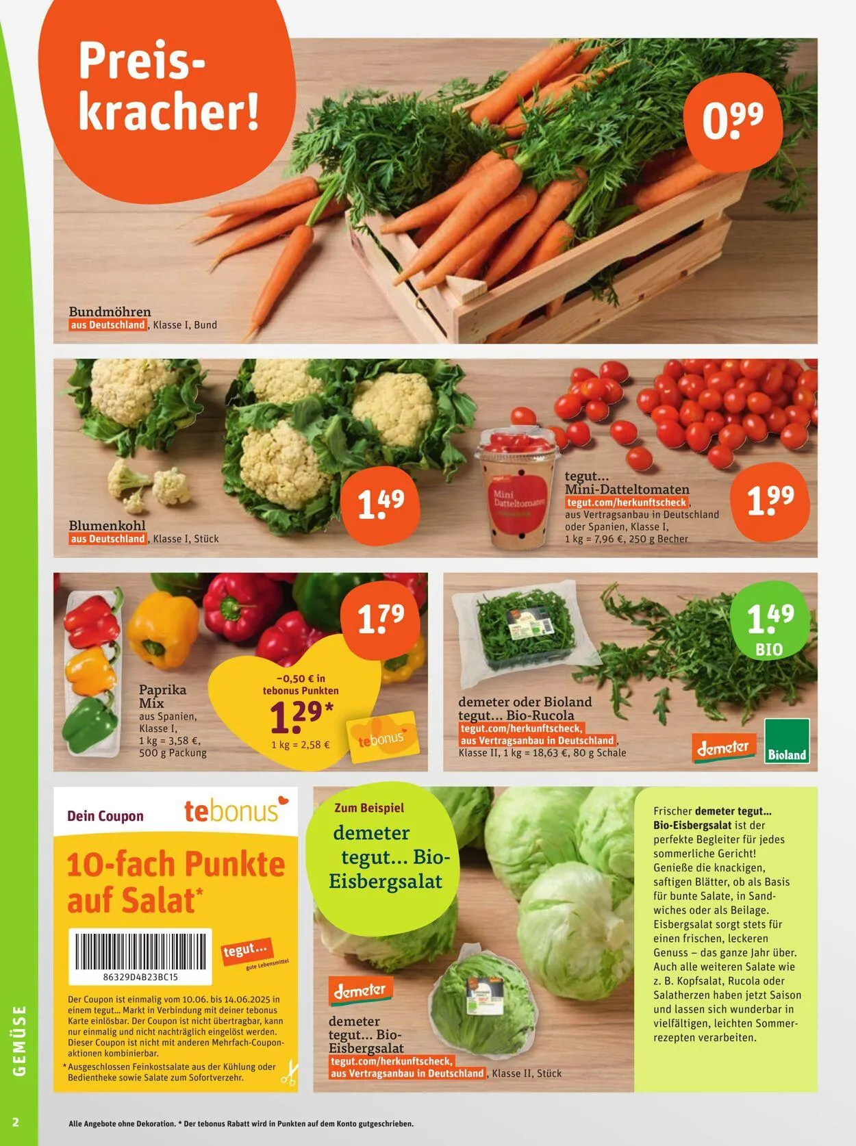 Tegut Aktueller Prospekt von 26. Mai bis 1. Juni 2025 - Prospekt seite 4
