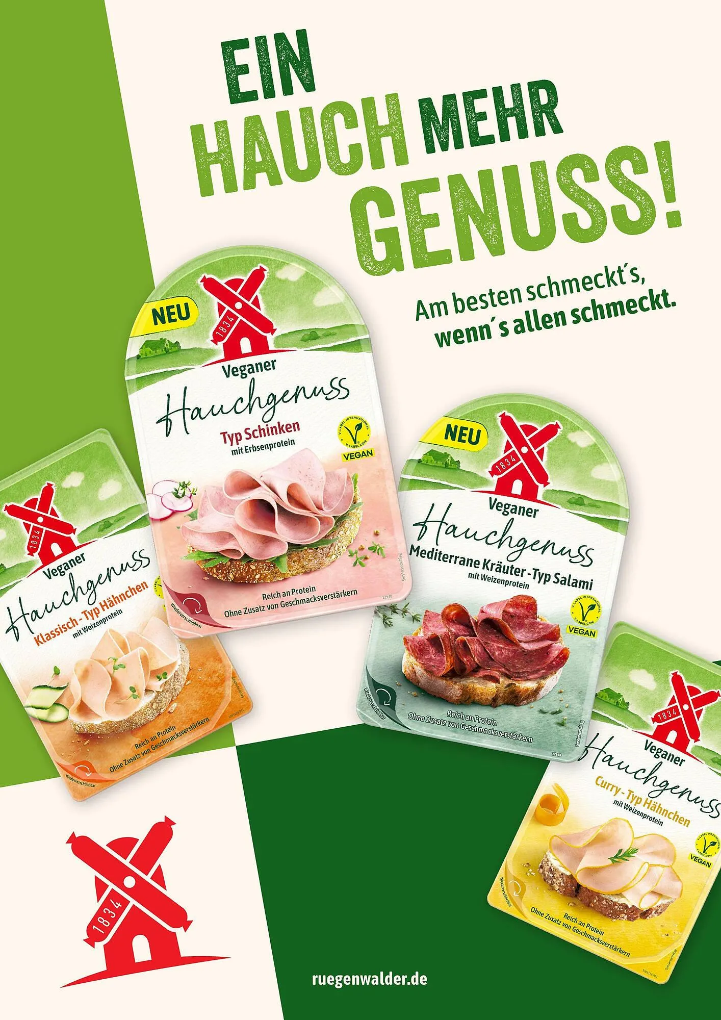 Rügenwalder Mühle: Hauchgenuss von 31. März bis 30. April 2025 - Prospekt seite 1