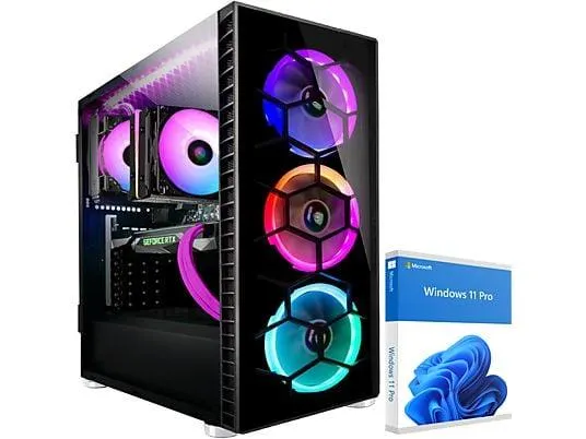 KRAFTPC AMD Ryzen7 7800X3D, Gaming PC mit AMD Ryzen™ 7, 64 GB RAM, 2000 GB SSD, NVIDIA GeForce RTX™ 5070, Windows 11 Pro