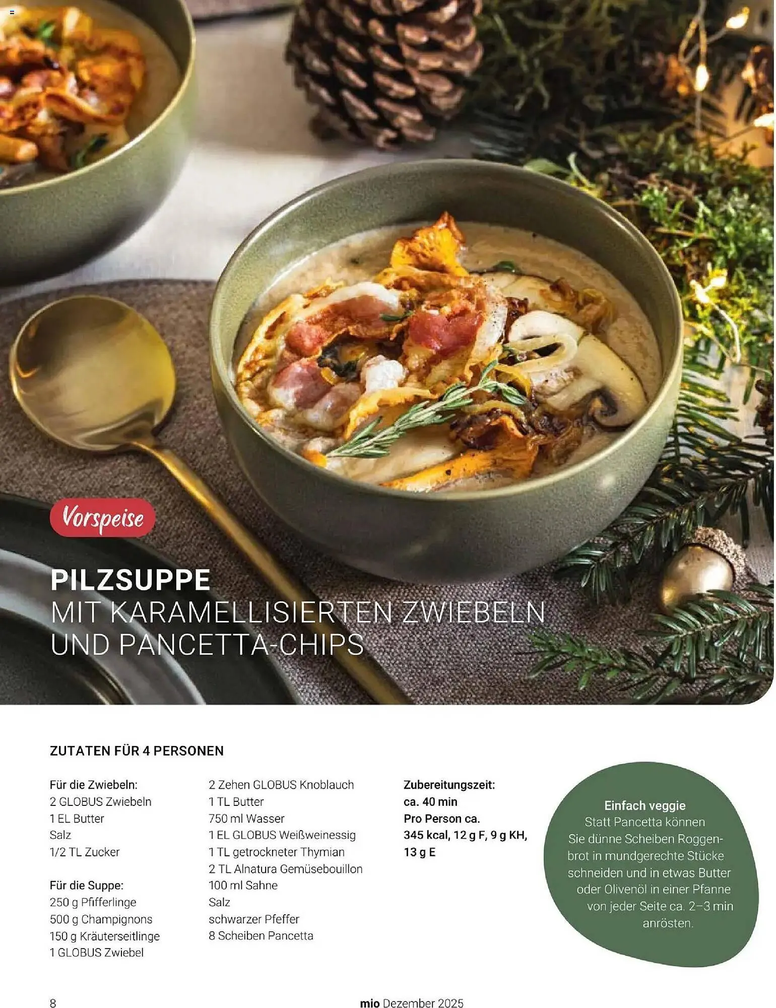 Globus Mio Magazin von 1. Dezember bis 31. Dezember 2025 - Prospekt seite 8
