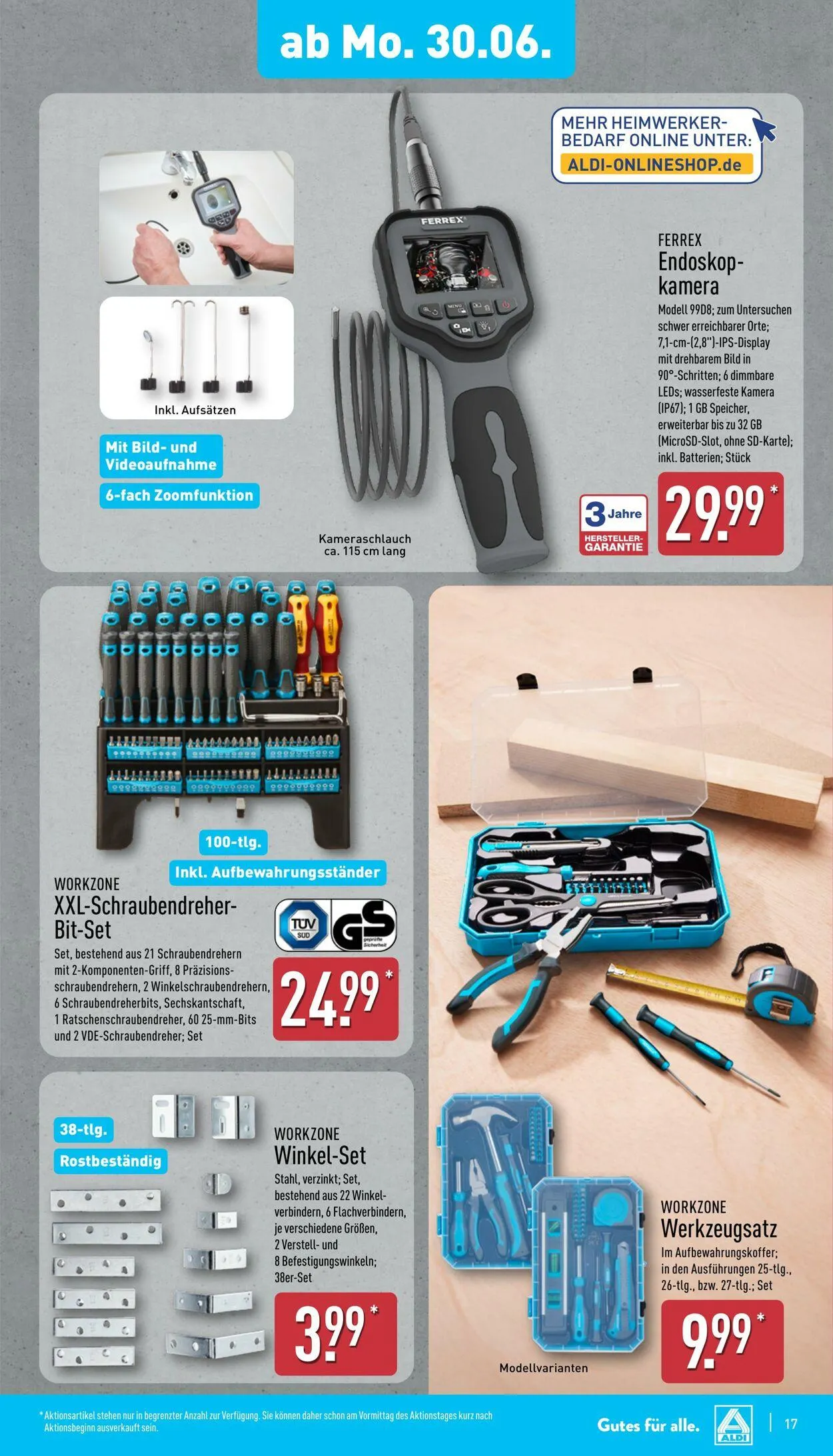 Aldi-Nord von 30. Juni bis 5. Juli 2025 - Prospekt seite 17