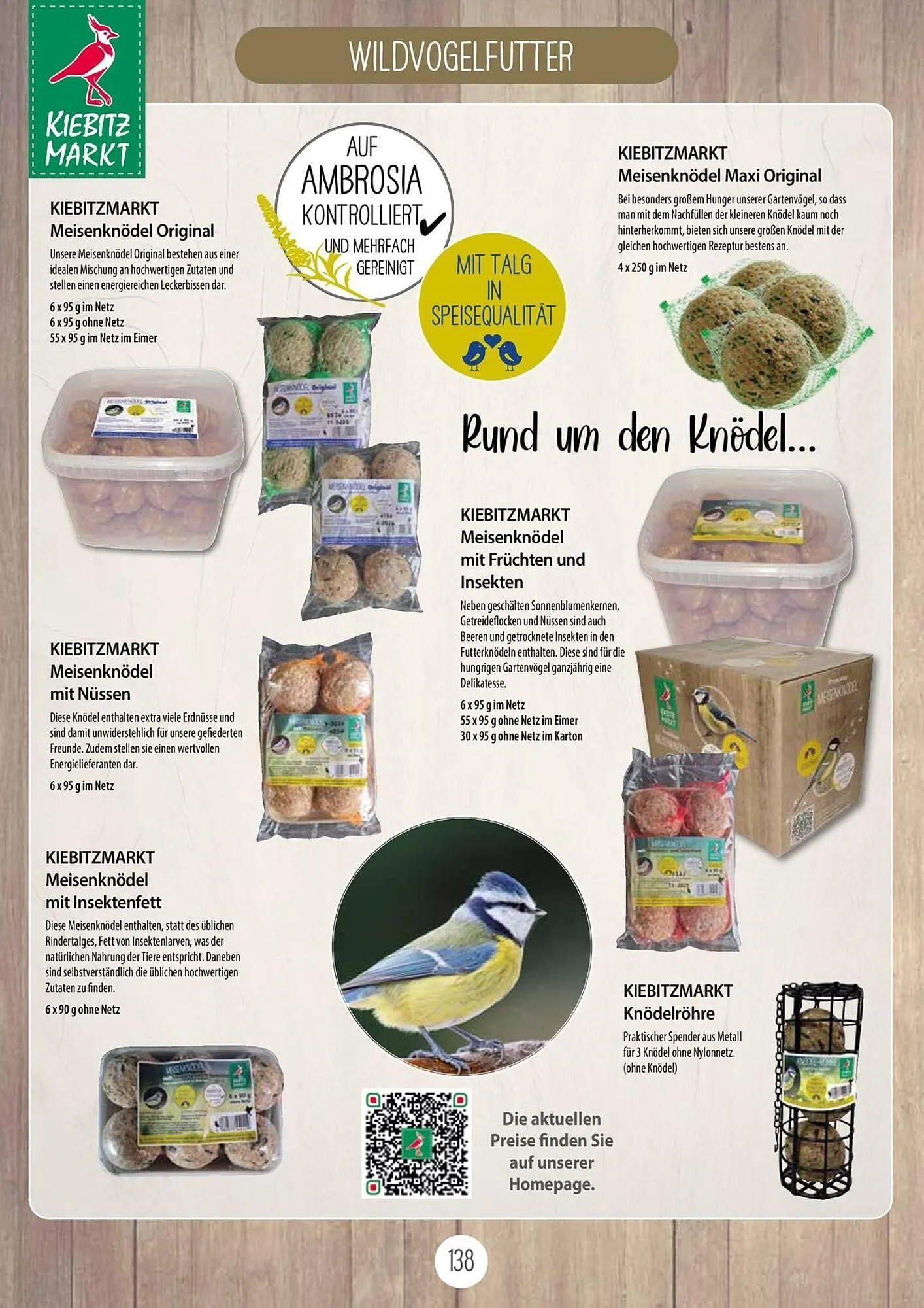 Kiebitzmarkt Prospekt von 16. April bis 31. August 2025 - Prospekt seite 138