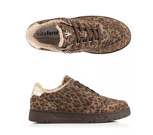 VITAFORM Damen-Sneaker echt Leder Teddyfell Sohle Marla