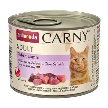 animonda Carny Nassfutter Katze Adult Pute und Lamm 6x200 g