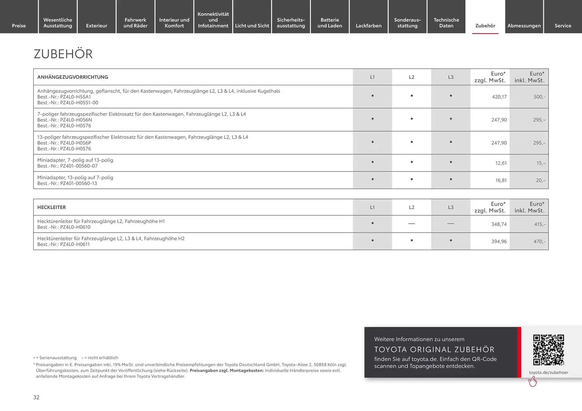 Toyota Prospekt von 3. Dezember bis 3. Dezember 2025 - Prospekt seite 32