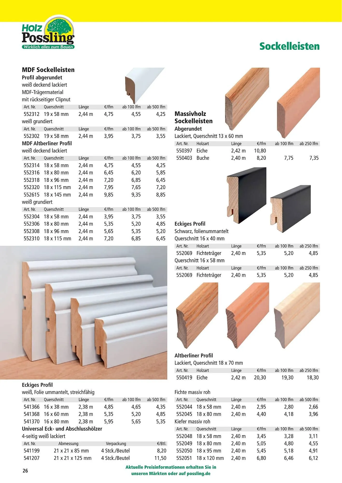 Holz Possling Prospekt von 1. April bis 31. Juli 2026 - Prospekt seite 26