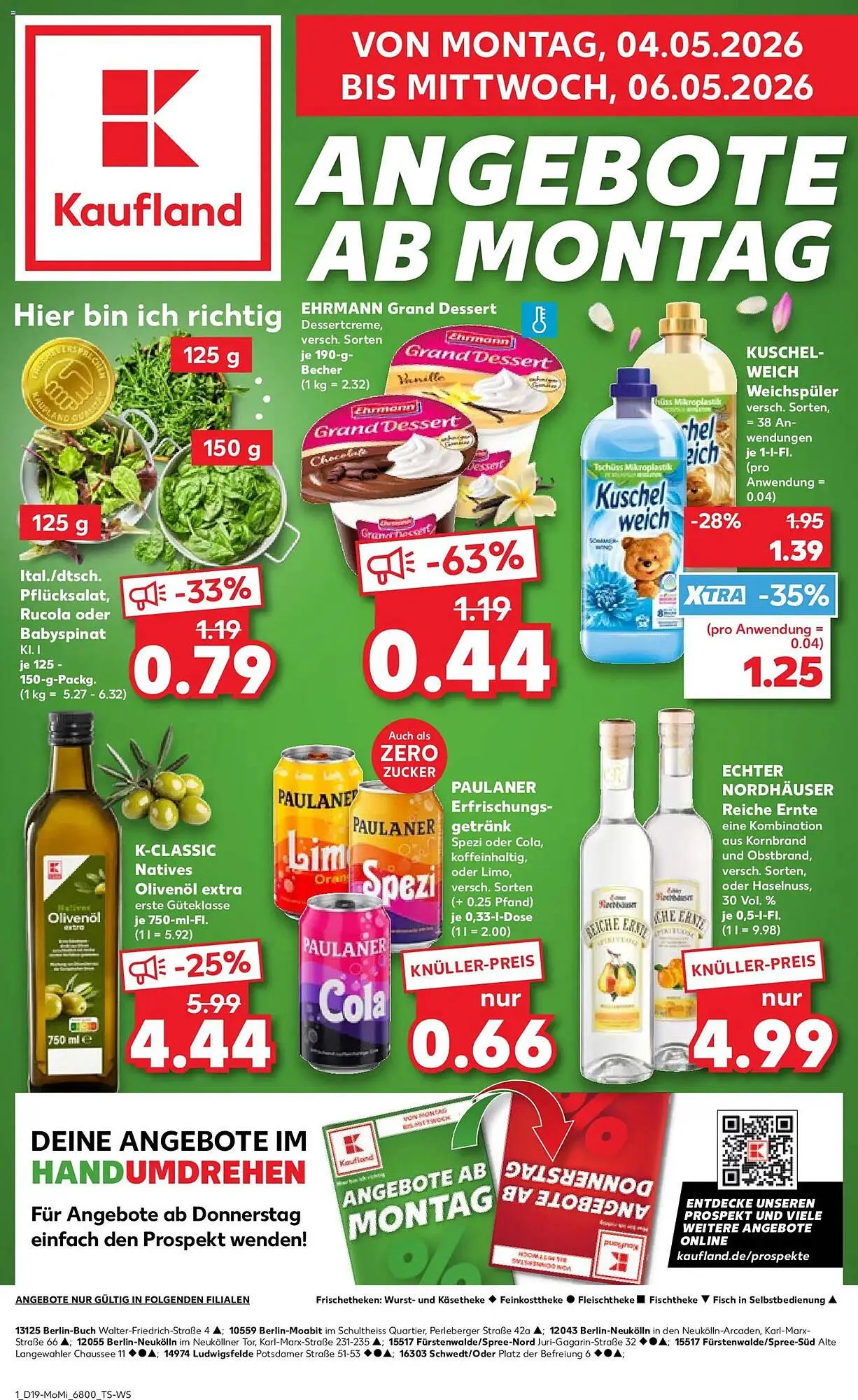 Kaufland Prospekt von 4. Mai bis 6. Mai 2026 - Prospekt seite 1