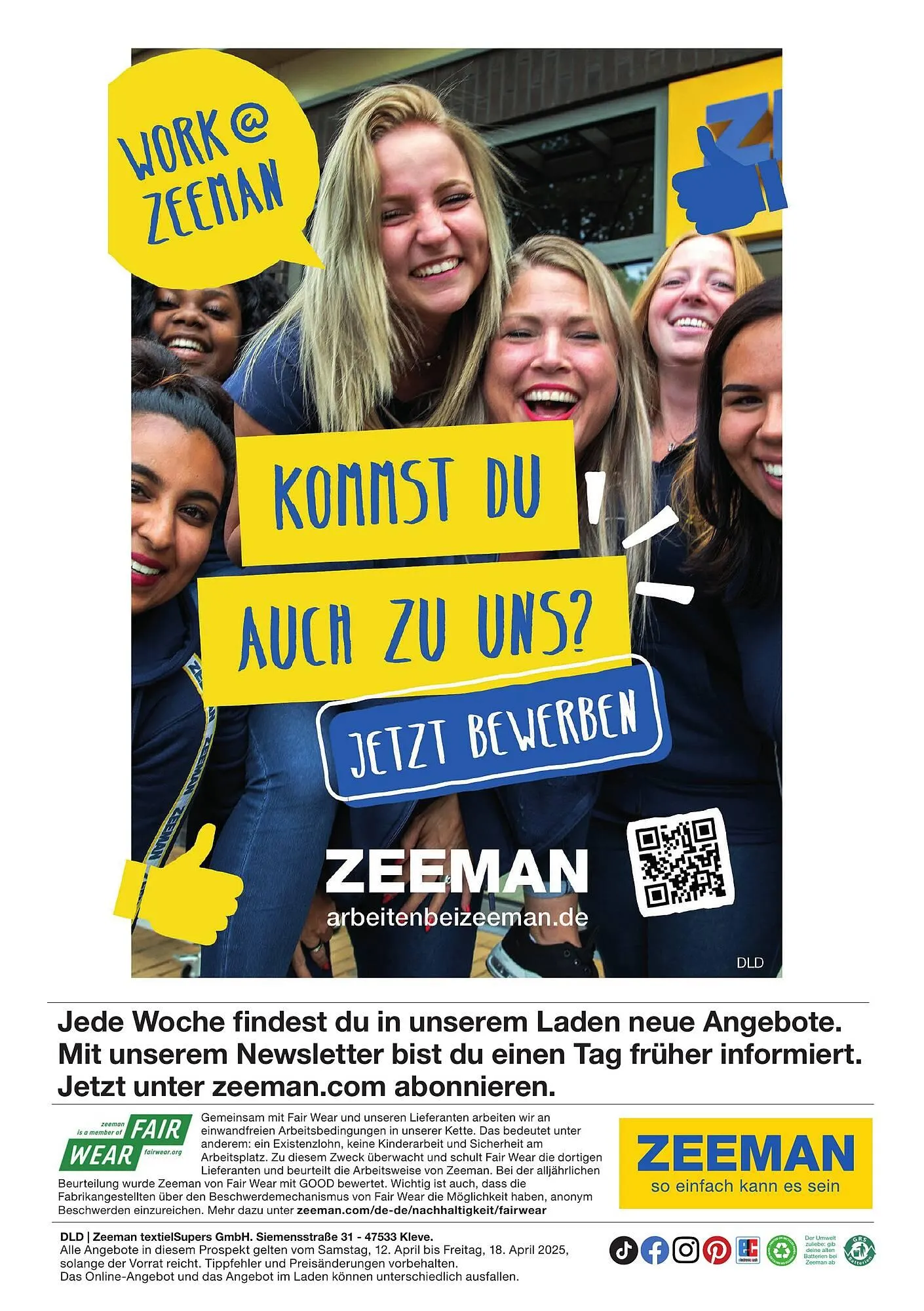 Zeeman Prospekt von 12. April bis 18. April 2025 - Prospekt seite 9