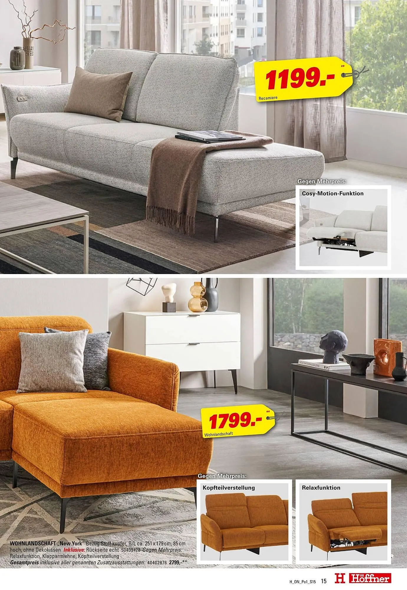 Höffner Prospekt von 4. Juni bis 15. Juli 2025 - Prospekt seite 15