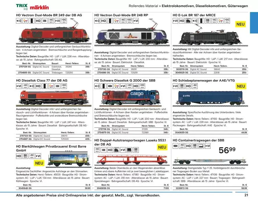 Modellbahn Katalog von 29. Oktober bis 31. Dezember 2025 - Prospekt seite 23