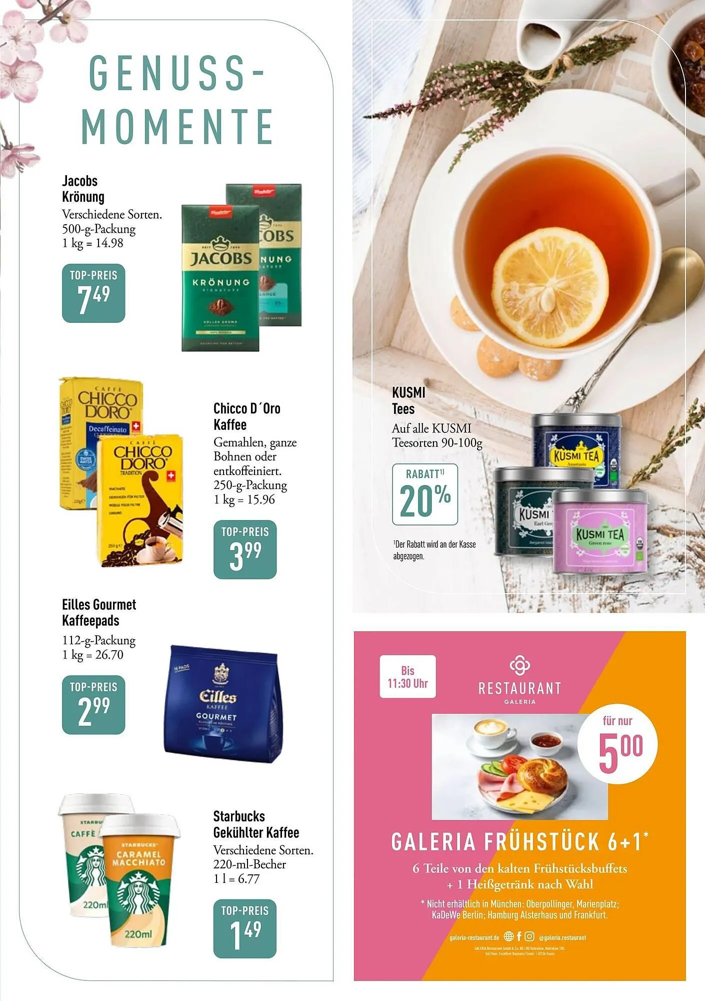 Galeria Markthalle Prospekt von 6. April bis 12. April 2026 - Prospekt seite 9