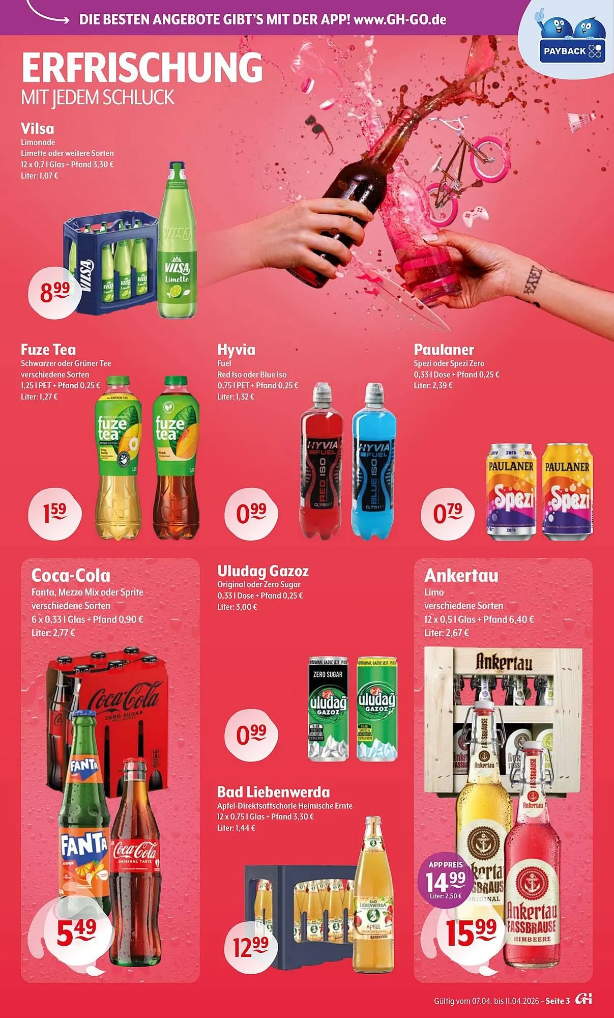 Trink und Spare Prospekt von 6. April bis 11. April 2026 - Prospekt seite 3
