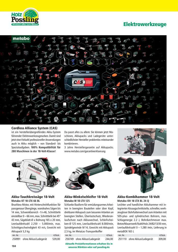 Holz-& Baukatalog 2024/25 von 27. März bis 31. Januar 2025 - Prospekt seite 184