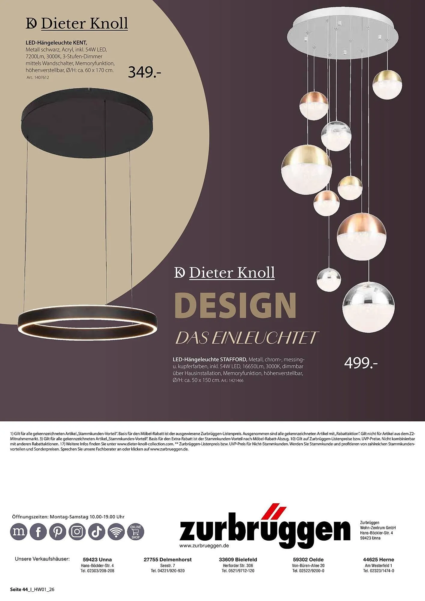 Zurbrüggen Prospekt von 27. März bis 31. Juli 2026 - Prospekt seite 44