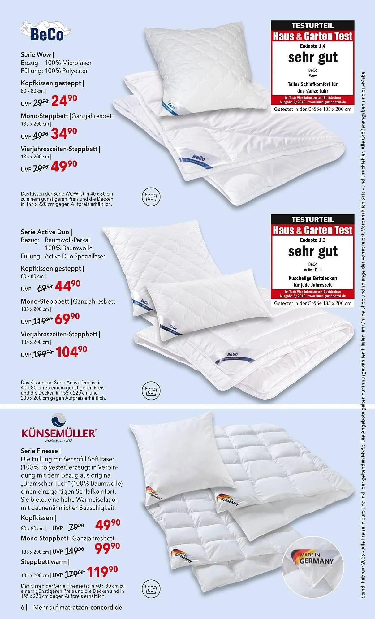 Matratzen Concord Prospekt von 26. Februar bis 25. März 2025 - Prospekt seite 6