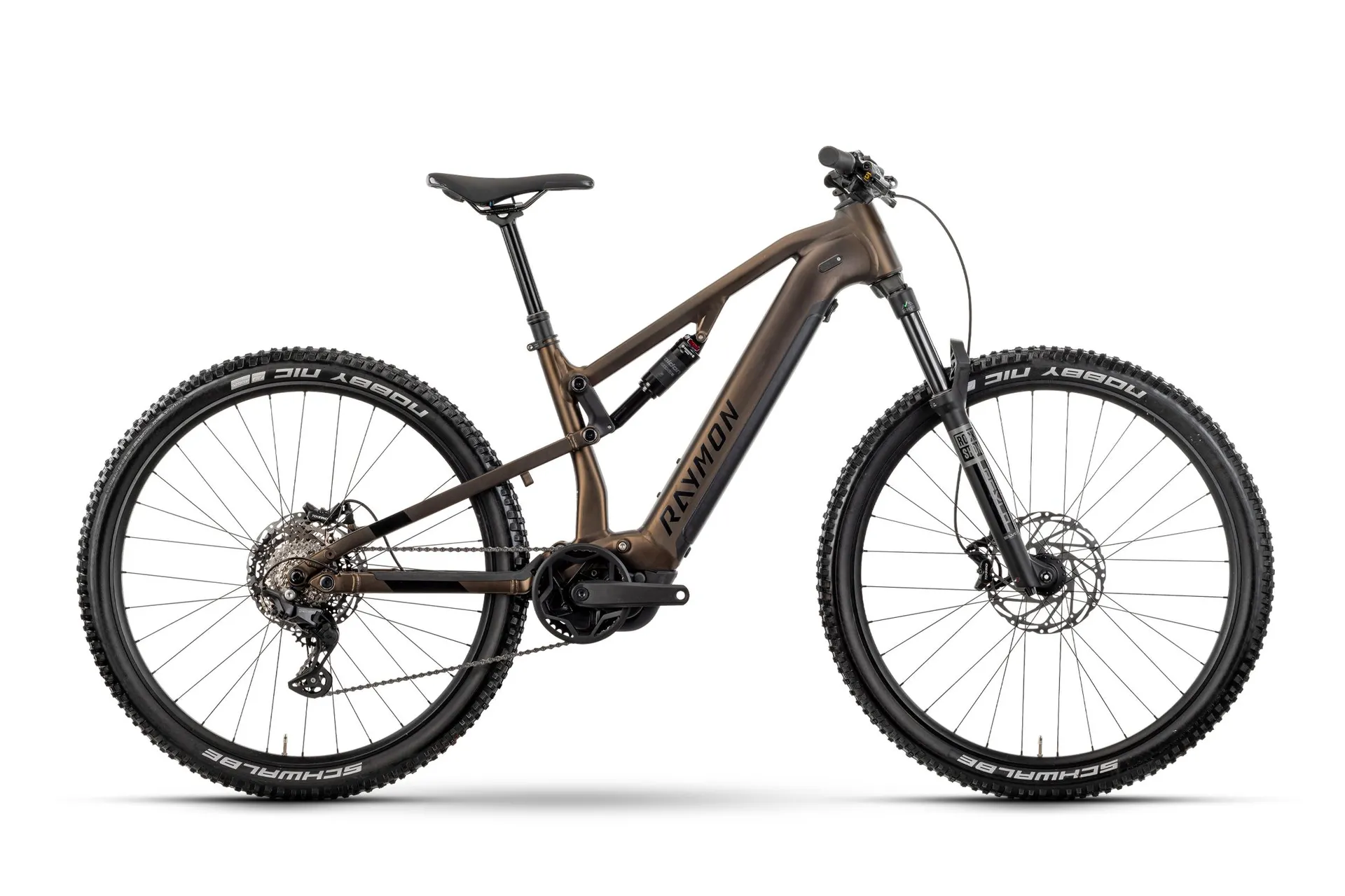 Raymon Trailray 120 Pro (2025) | 29 Zoll E-MTB Fully | tenmoku / black / green