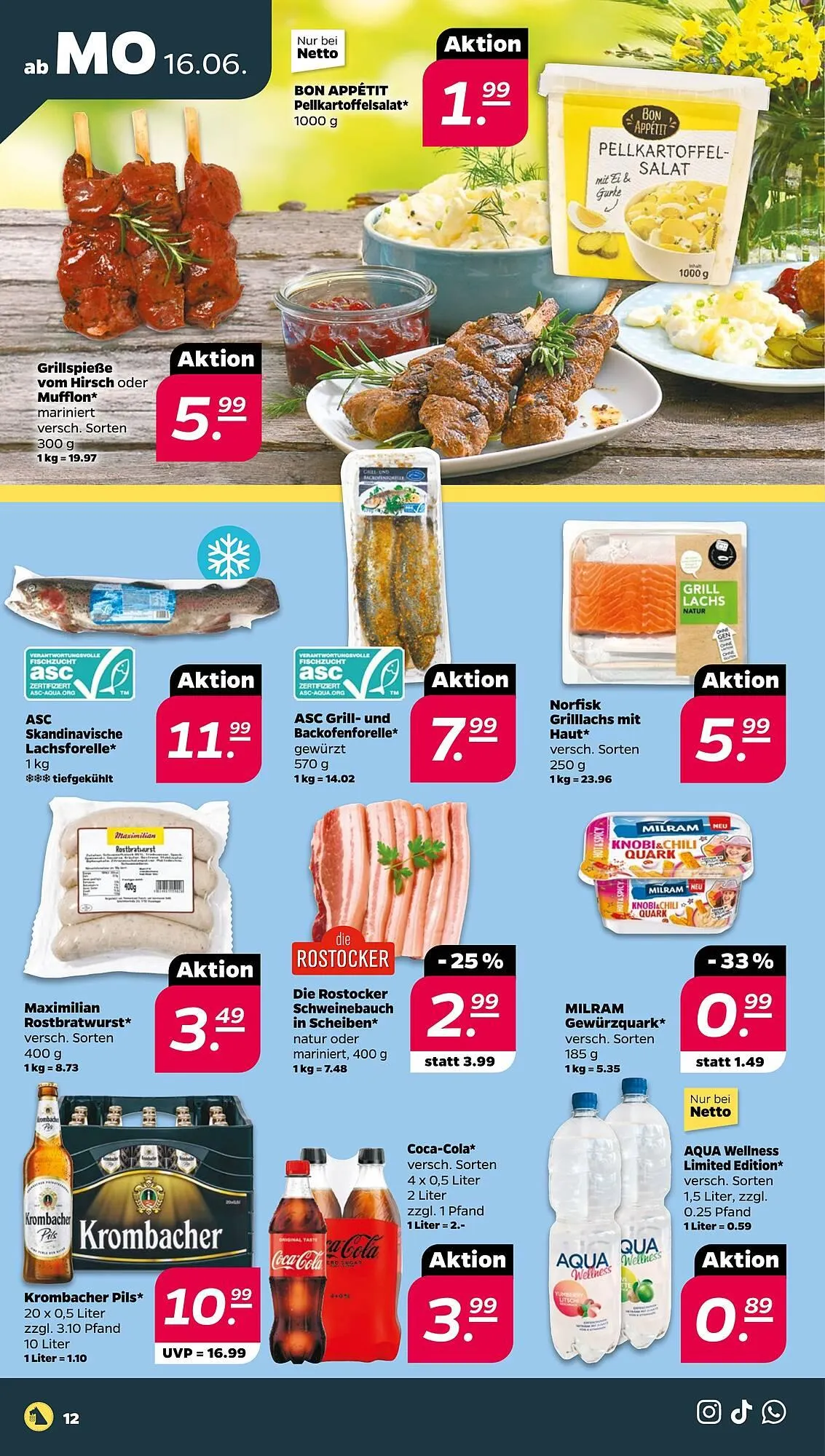 NETTO Prospekt von 16. Juni bis 21. Juni 2025 - Prospekt seite 12