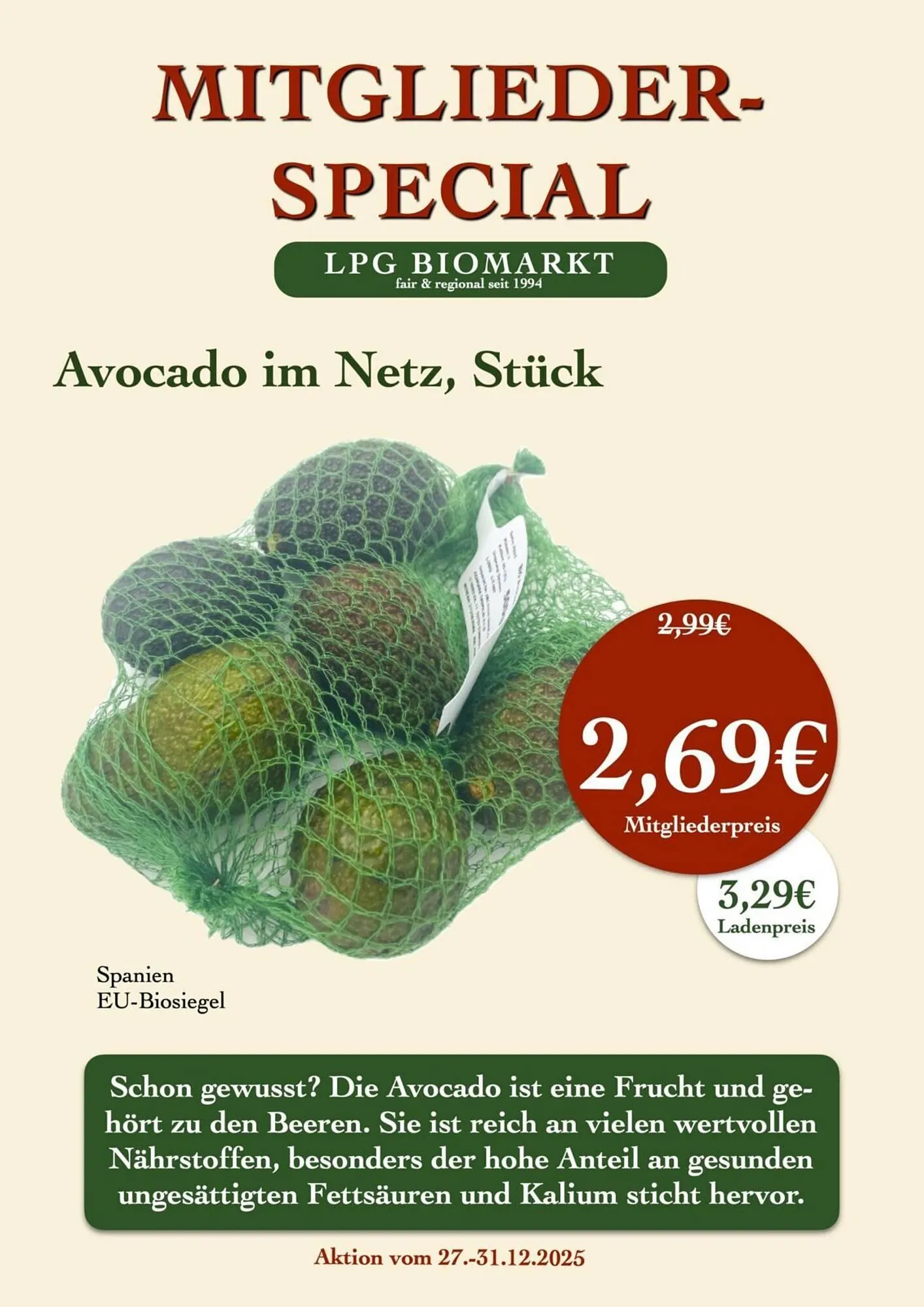 LPG Biomarkt Prospekt von 27. Dezember bis 31. Dezember 2025 - Prospekt seite 6