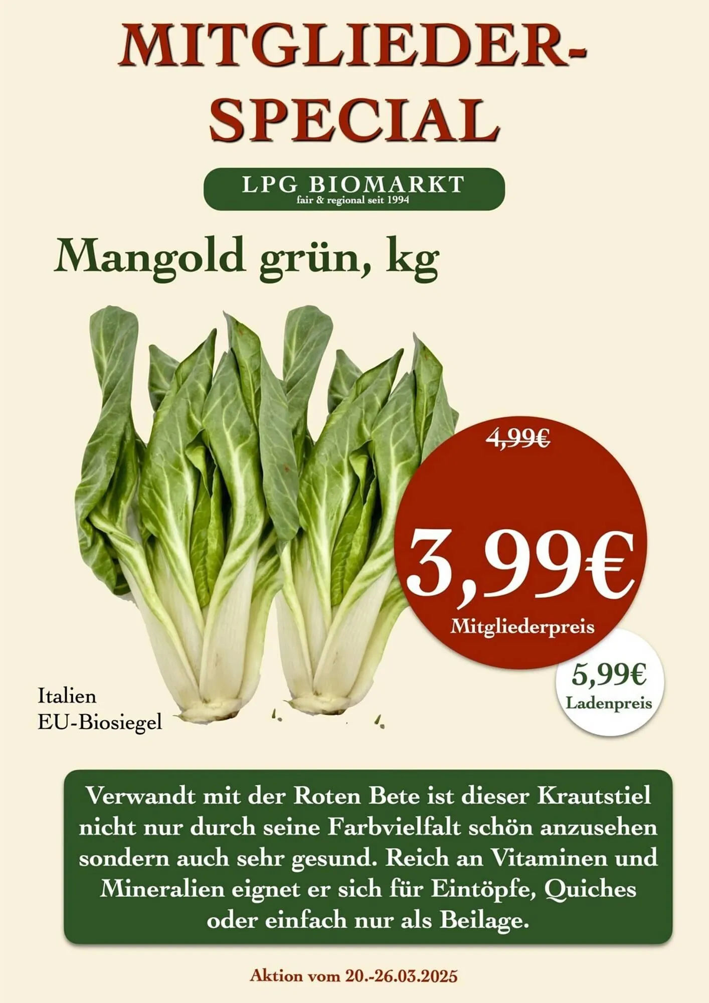 LPG Biomarkt Prospekt von 20. März bis 26. März 2025 - Prospekt seite 6