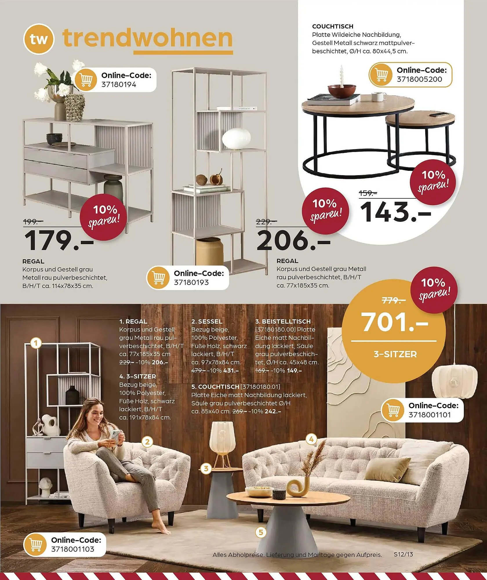 Kabs Polsterwelt Prospekt von 26. Dezember bis 12. Januar 2026 - Prospekt seite 13