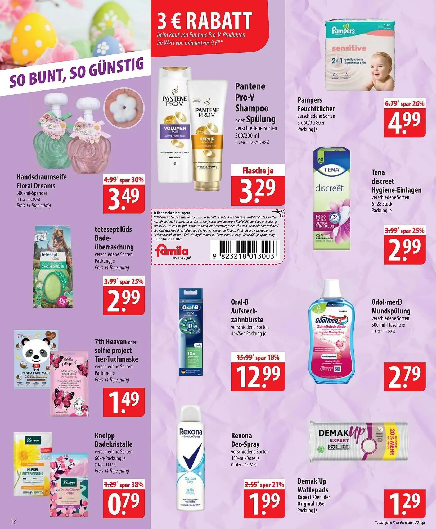 Famila Nord Ost Prospekt von 23. März bis 28. März 2026 - Prospekt seite 18