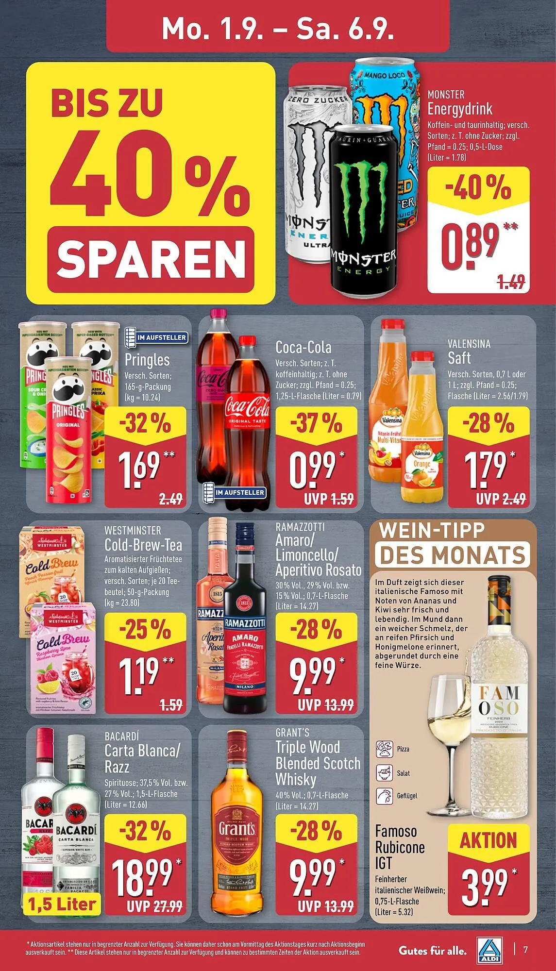 Aldi Nord Prospekt von 1. September bis 6. September 2025 - Prospekt seite 7