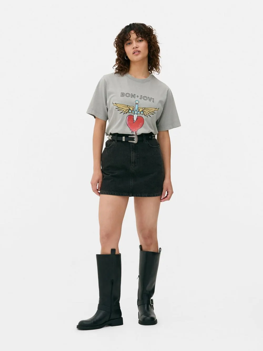 „Bon Jovi“ Rundhals-T-Shirt