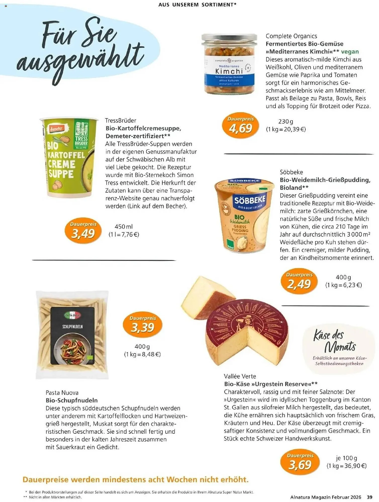 Alnatura Prospekt von 1. Februar bis 28. Februar 2026 - Prospekt seite 39