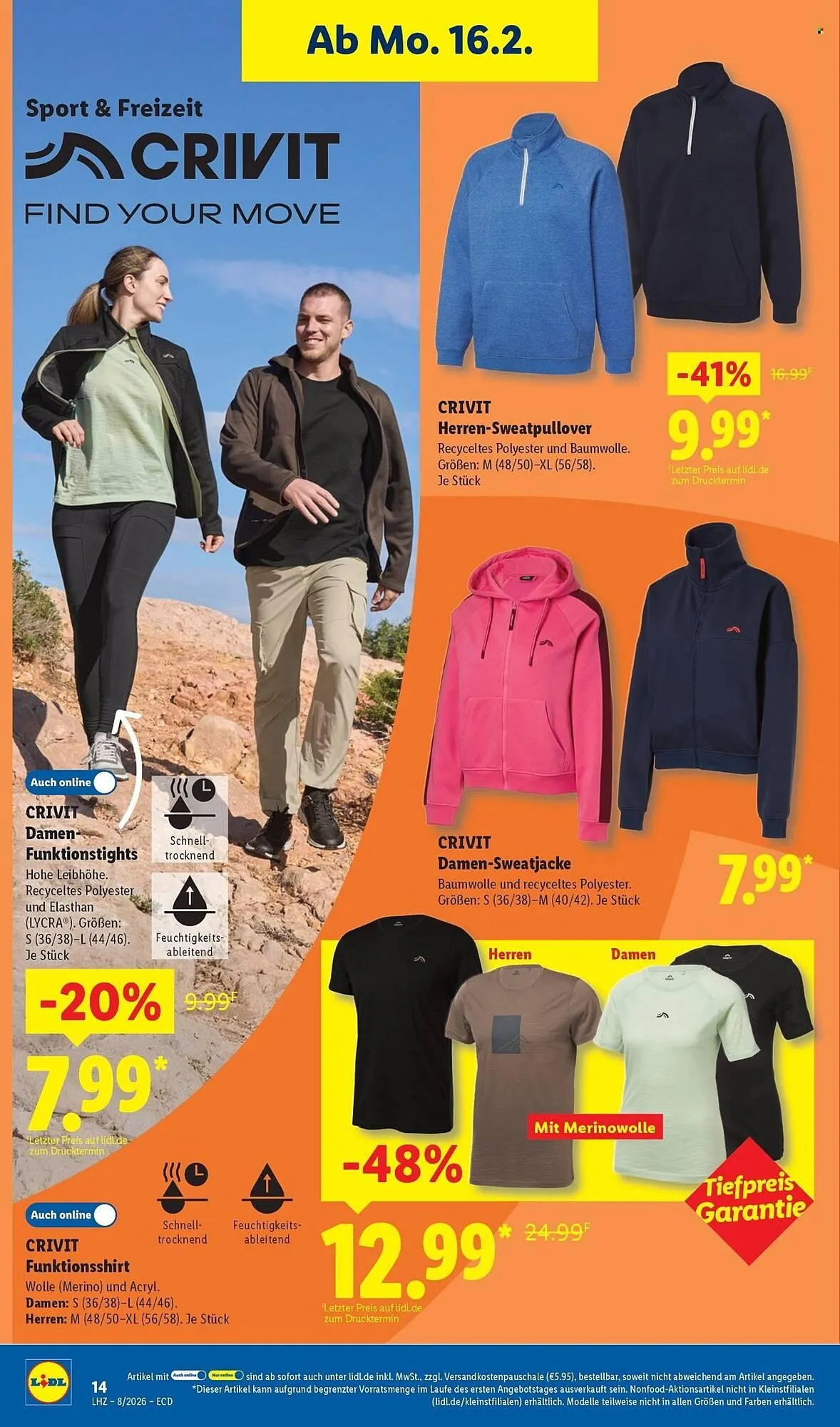 Lidl Prospekt von 16. Februar bis 21. Februar 2026 - Prospekt seite 8