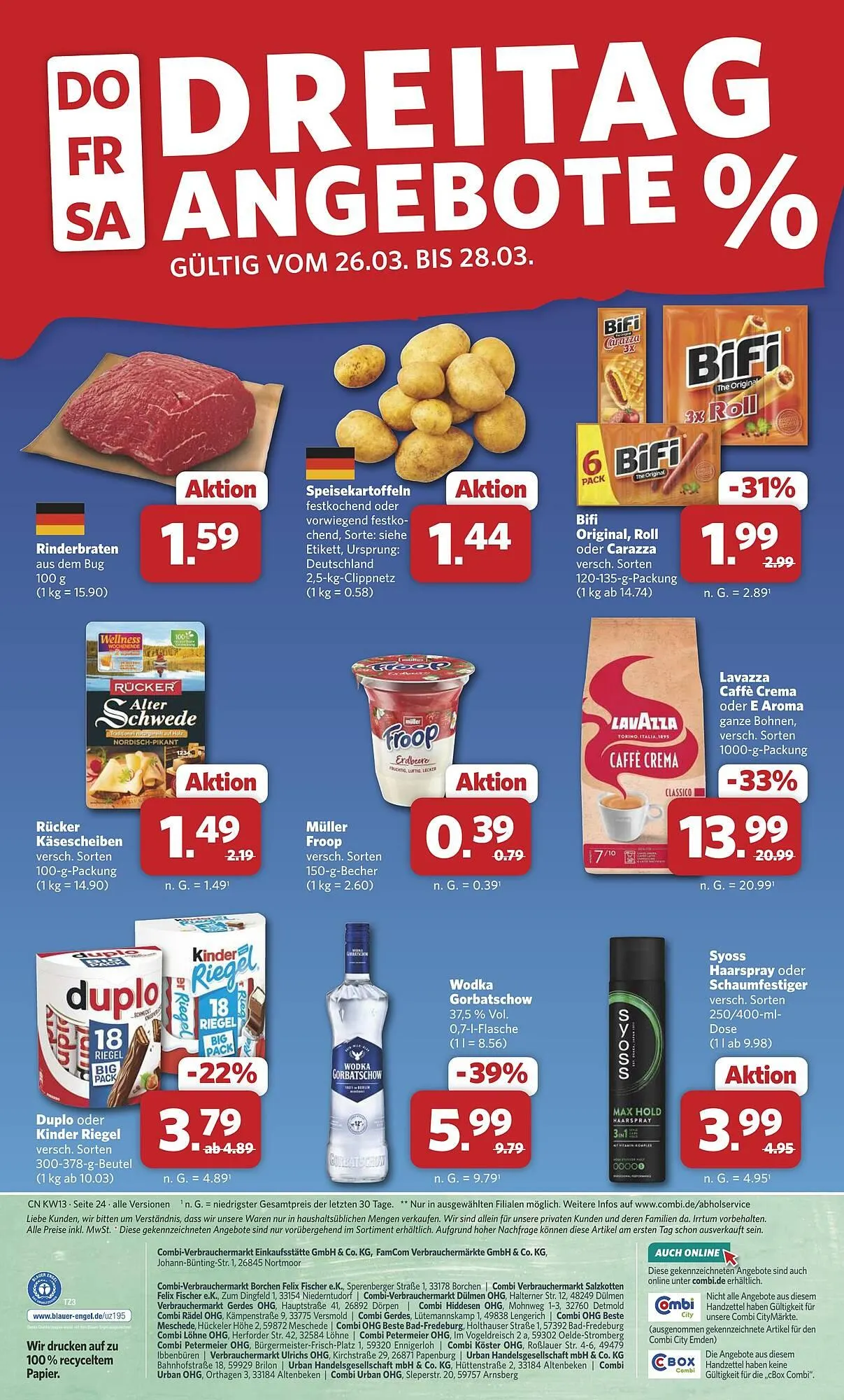 Combi Prospekt von 23. März bis 28. März 2026 - Prospekt seite 24