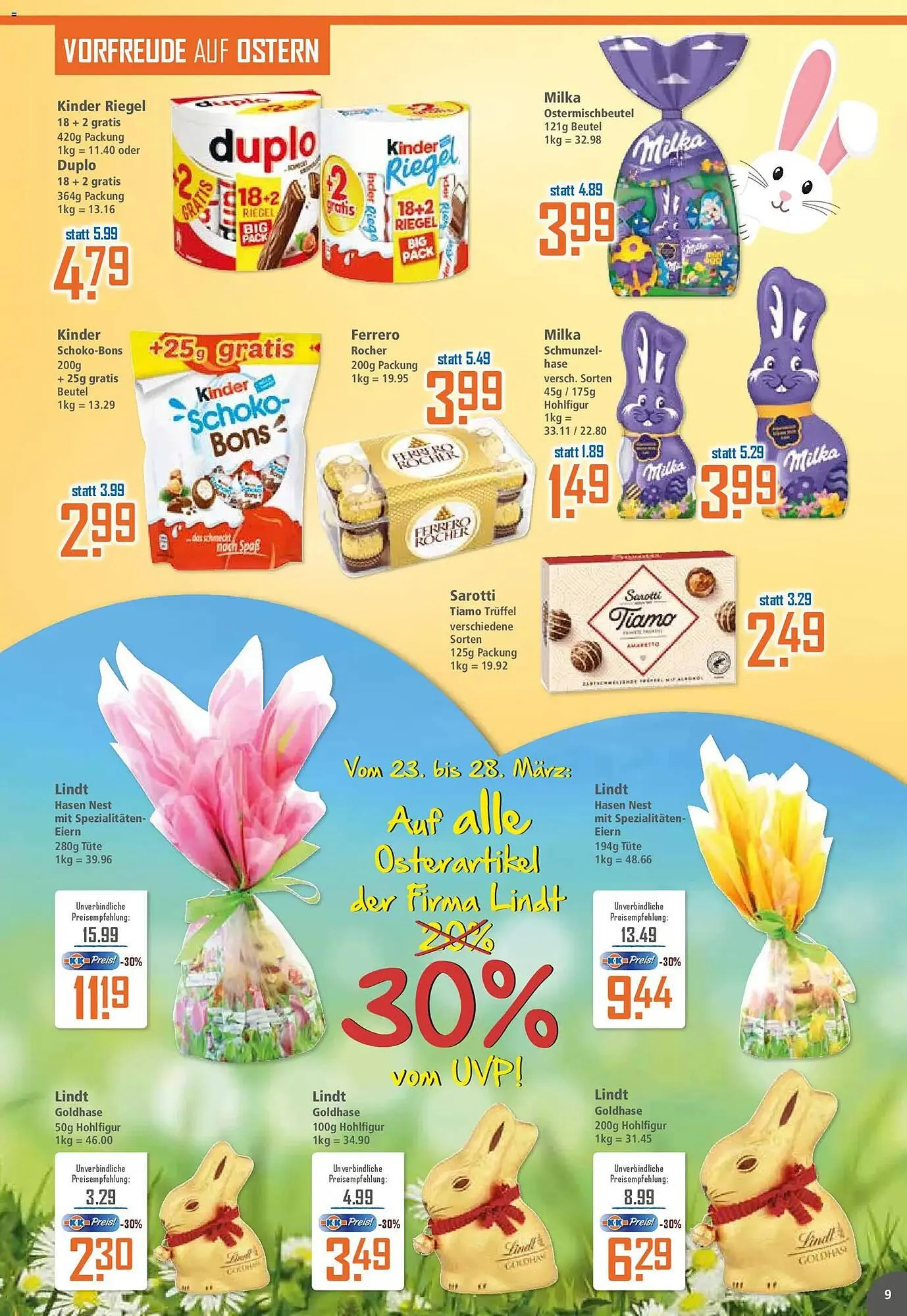 Klaas und Kock Prospekt von 23. März bis 28. März 2026 - Prospekt seite 9