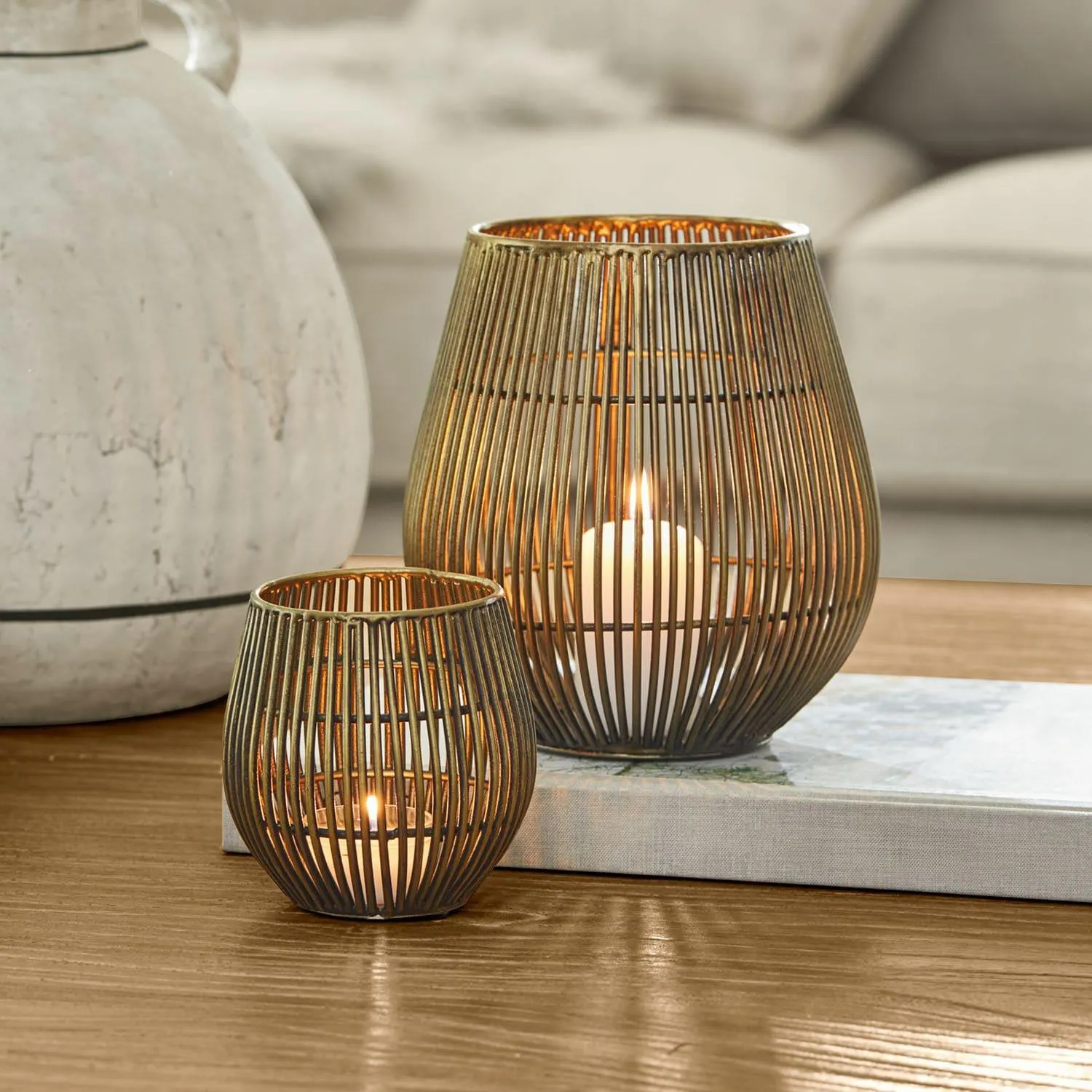 Windlicht 2er Set Pontarino