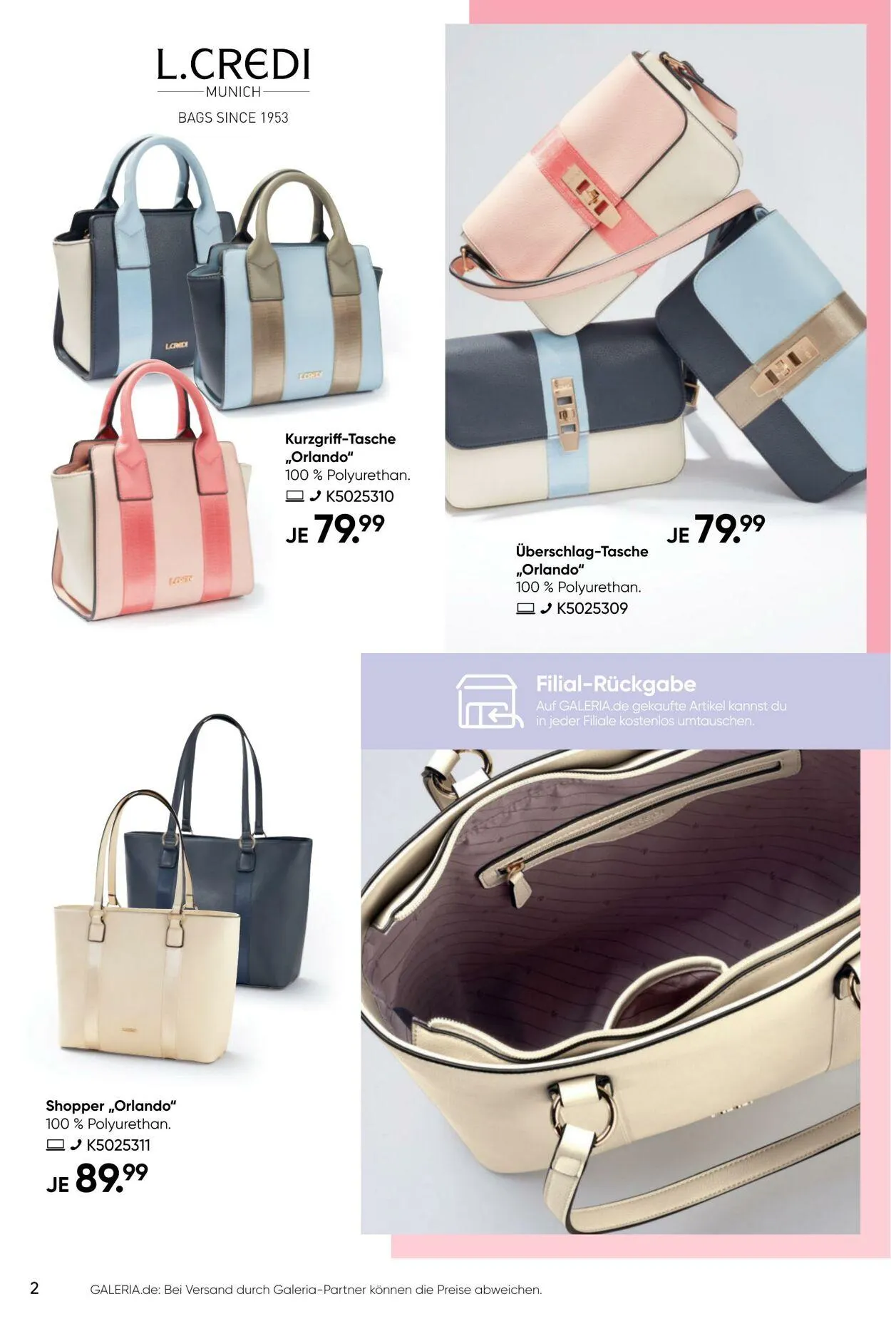 GALERIA Kaufhof Aktueller Prospekt von 19. März bis 25. März 2025 - Prospekt seite 2