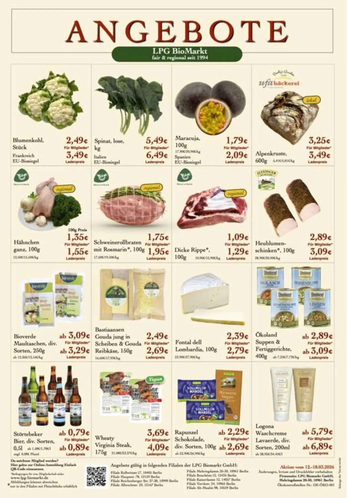 LPG Biomarkt Prospekt von 12. März bis 18. März 2026 - Prospekt seite 2