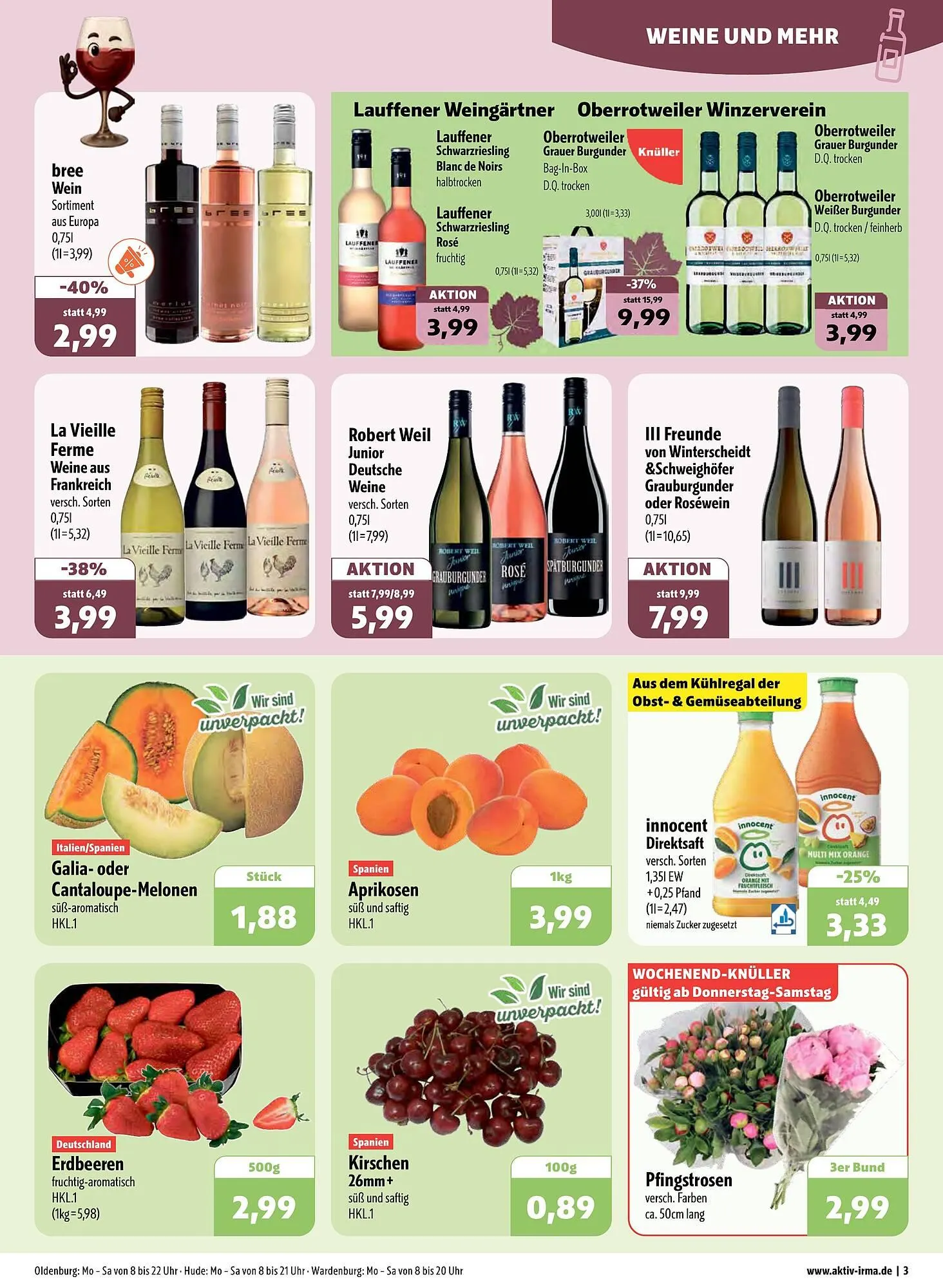 Aktiv Irma Prospekt von 2. Juni bis 7. Juni 2025 - Prospekt seite 3