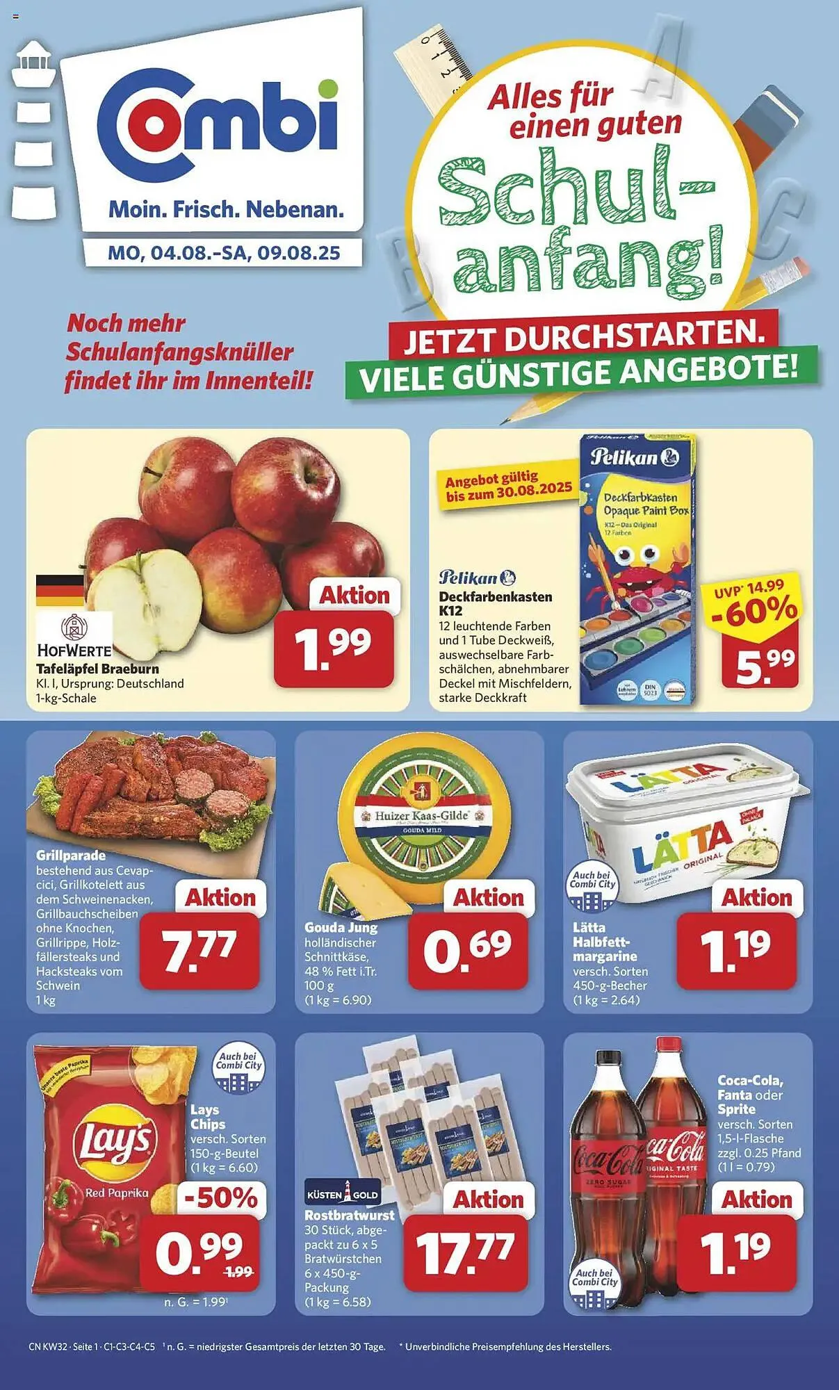 Combi Prospekt von 3. August bis 9. August 2025 - Prospekt seite 1