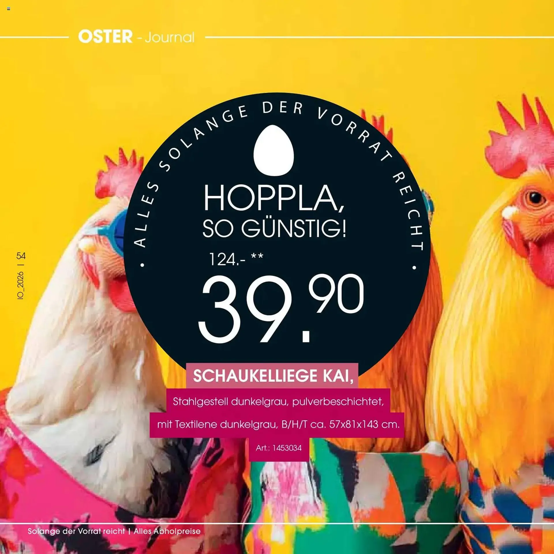 Zurbrüggen Prospekt von 23. März bis 11. April 2026 - Prospekt seite 54