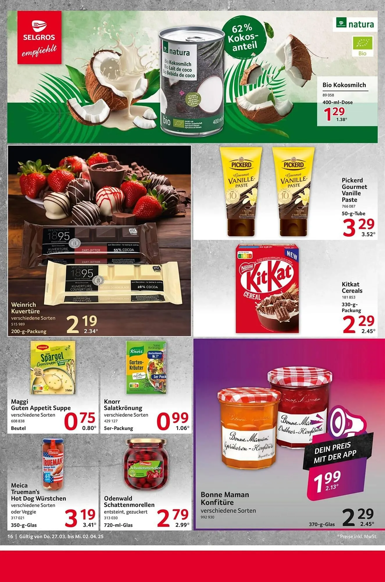 Selgros Prospekt von 27. März bis 3. April 2025 - Prospekt seite 16