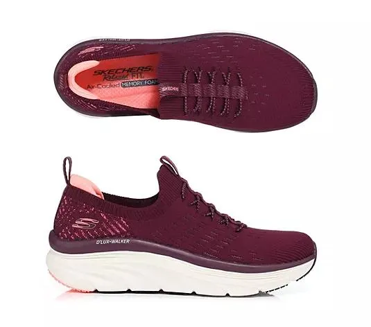 SKECHERS Damen-Slipper D'Lux Walker Mesh Memory Foam