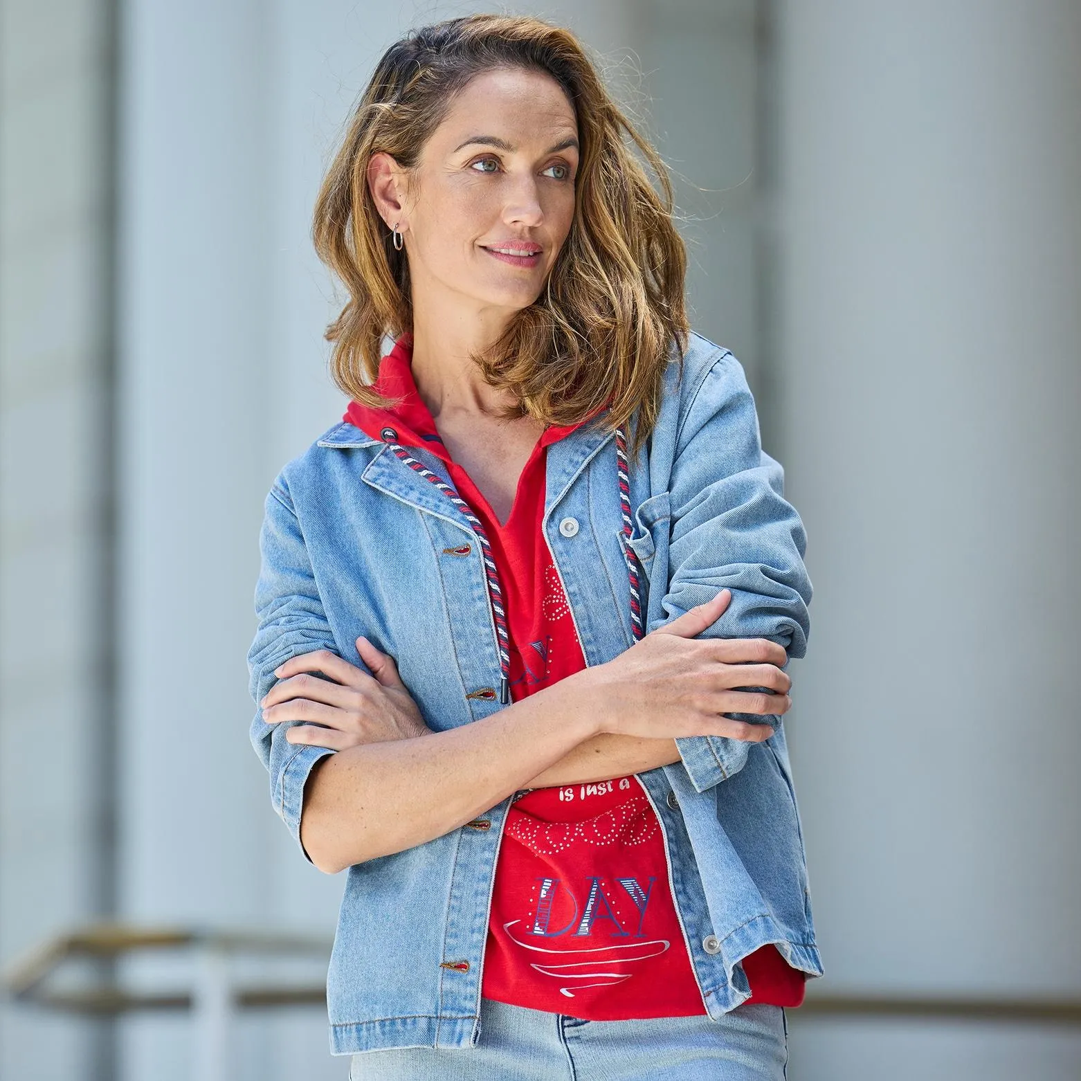 Damen-Jeansjacke mit Lyocell