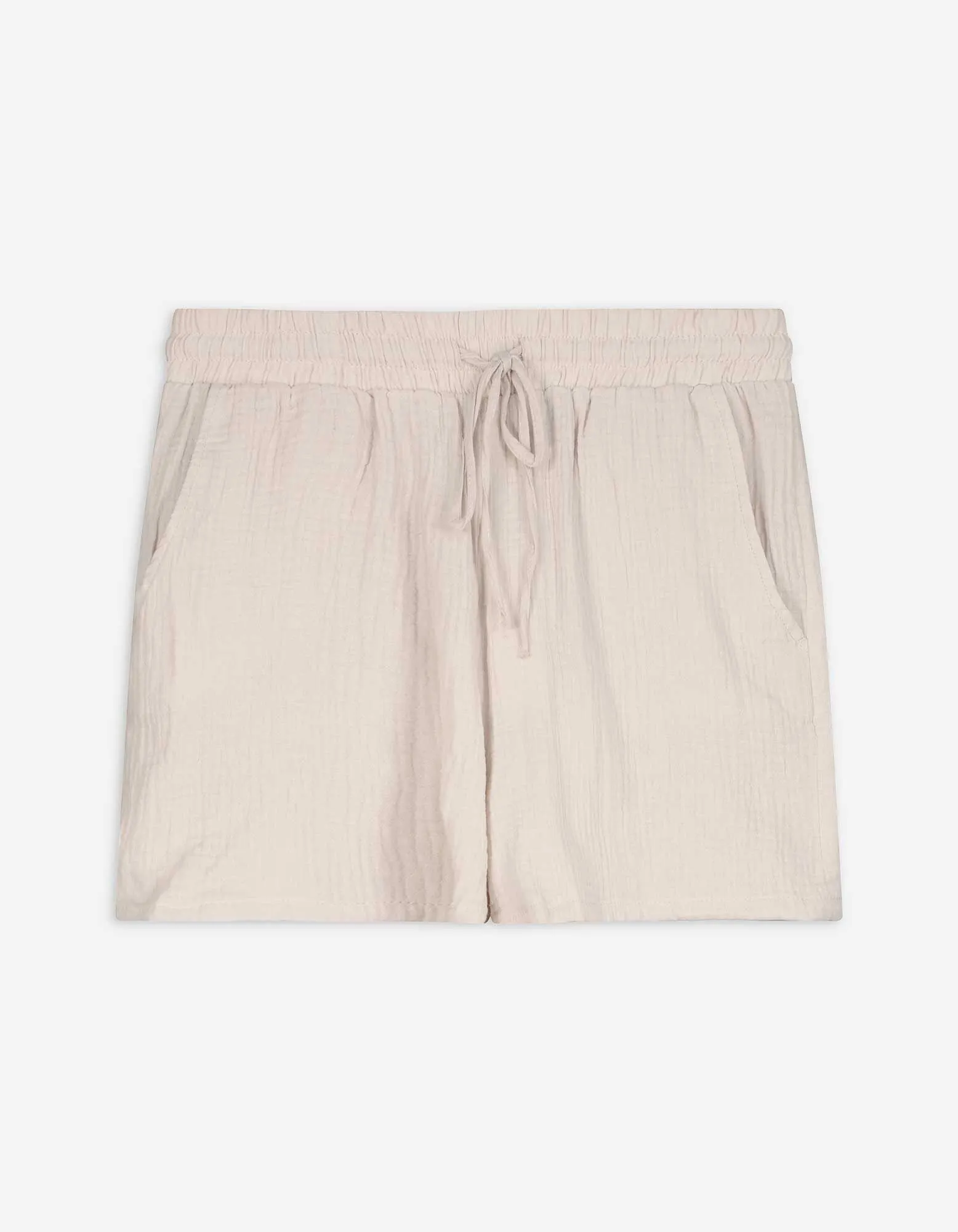 Shorts - Musselin - beige