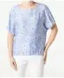 Blusenshirt mit Blumen Janina, elastischer Saum