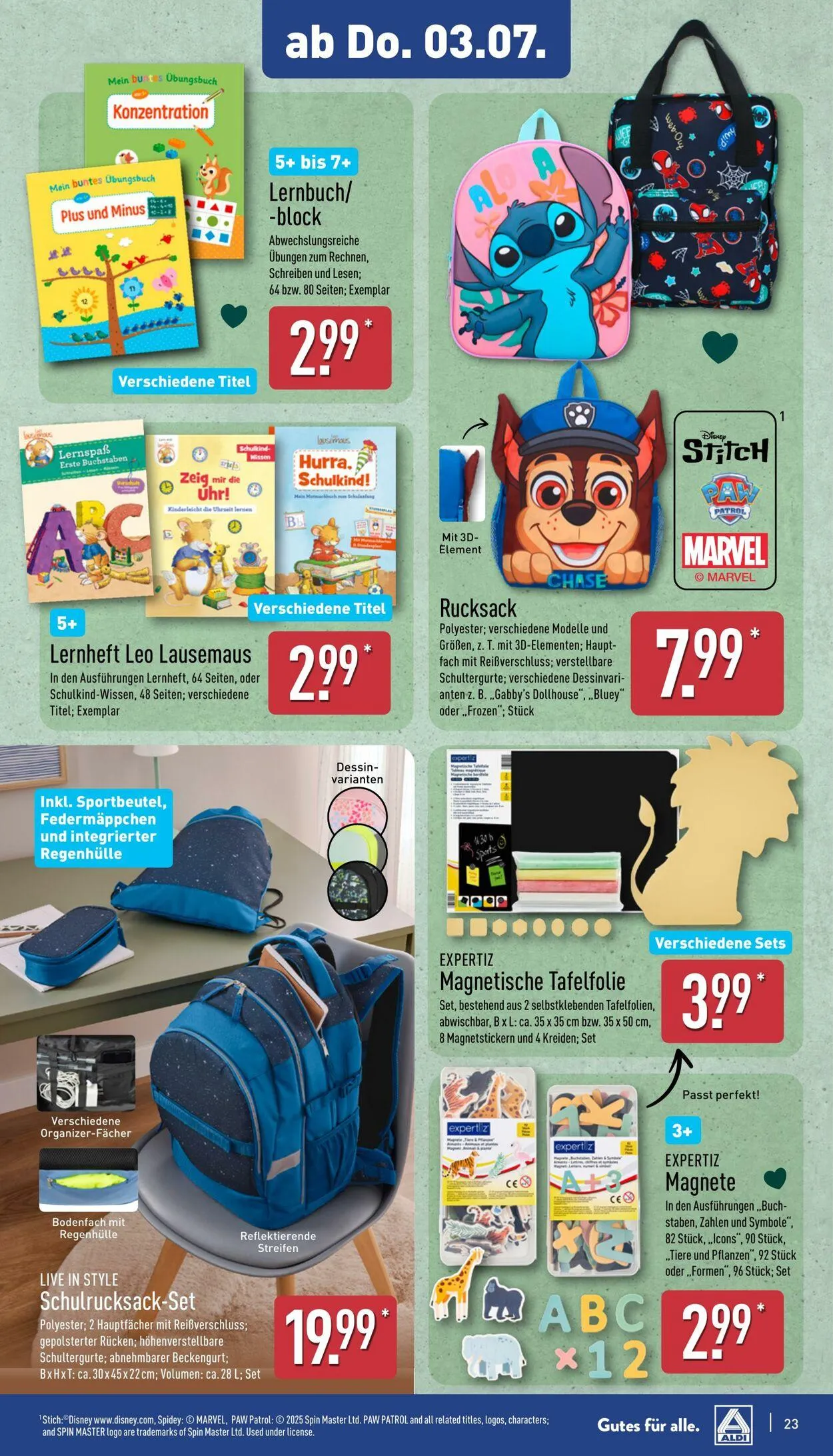 Aldi-Nord von 30. Juni bis 5. Juli 2025 - Prospekt seite 27