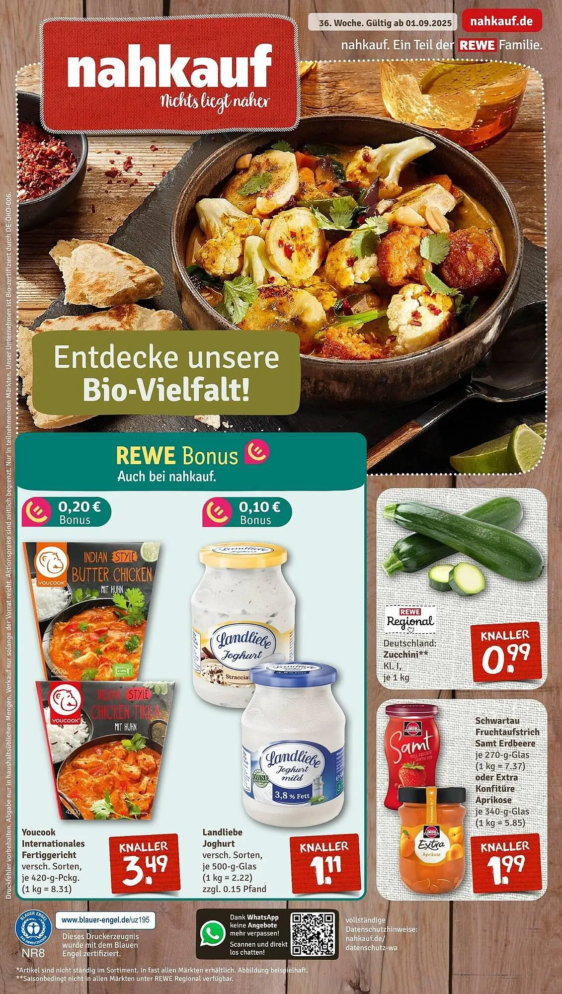 nahkauf Prospekt von 1. September bis 6. September 2025 - Prospekt seite 1