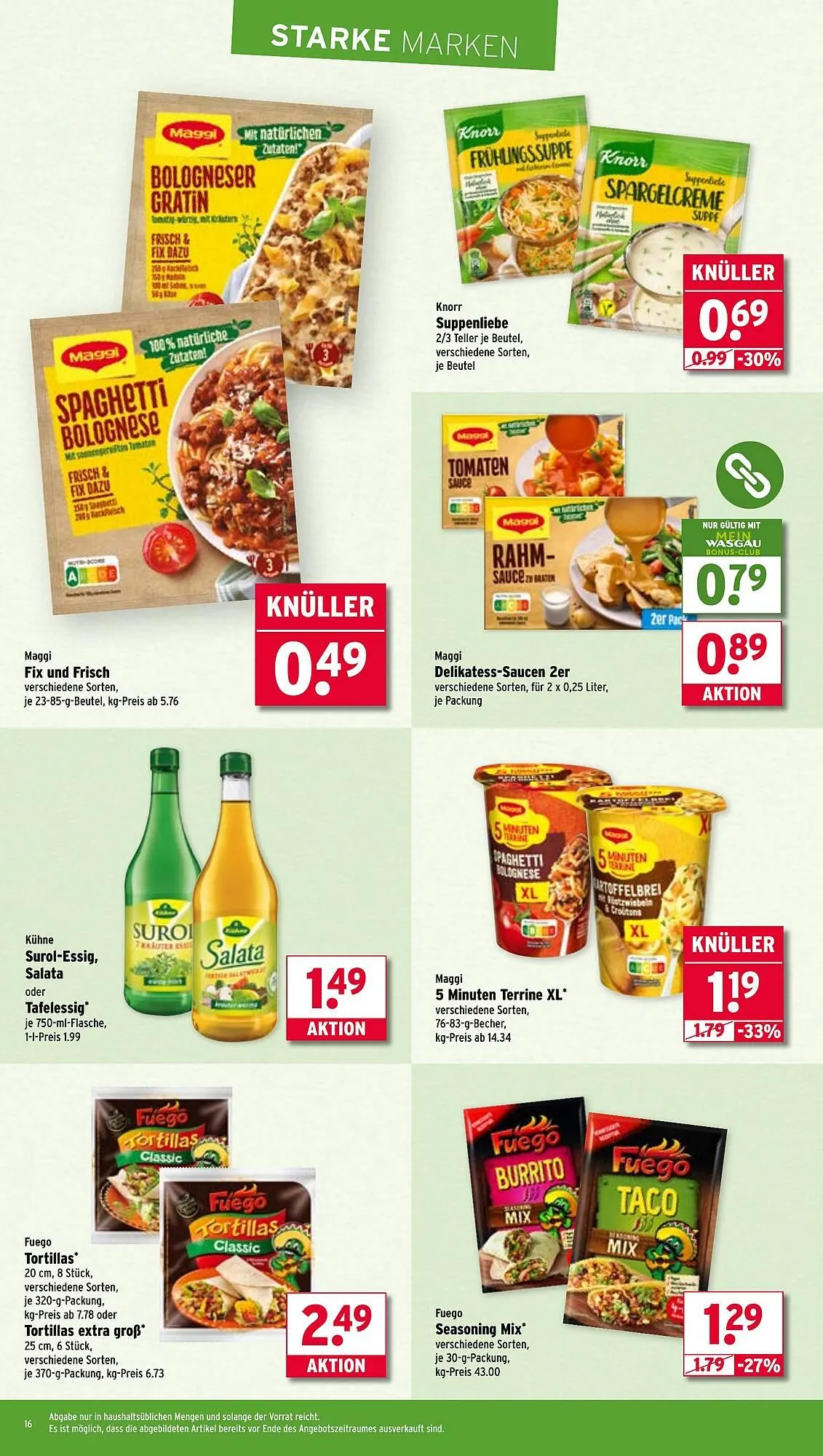 Wasgau Prospekt von 30. Juni bis 5. Juli 2025 - Prospekt seite 16