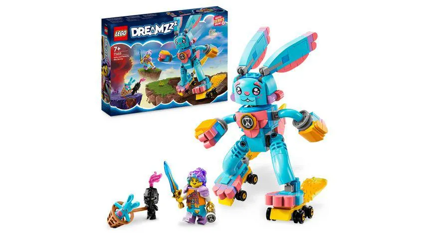 LEGO DREAMZzz 71453 Izzie und ihr Hase Bunchu Set, Tier-Spielzeug