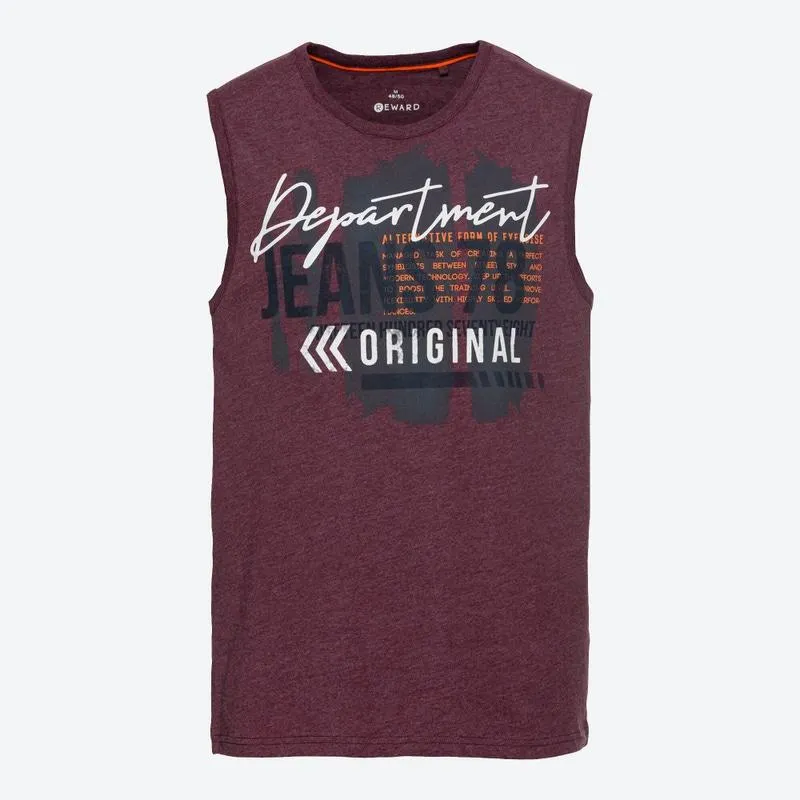 Herren-Muskelshirt mit Frontaufdruck