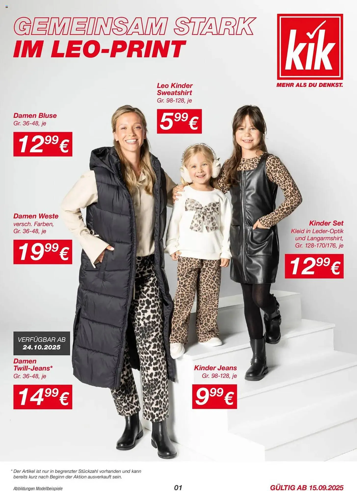 KiK Prospekt von 15. September bis 24. Oktober 2025 - Prospekt seite 1