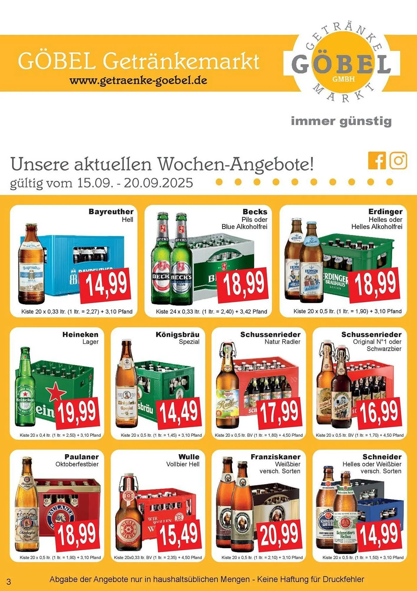 Getränke Göbel Prospekt - 1
