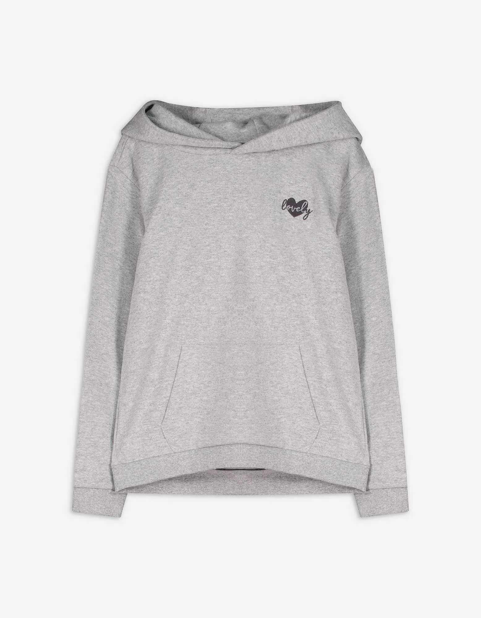 Mikina - Výšivka - svetle šedá